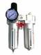 1/2 Compressed Air Moisture Filter Regulator Oiler Separator Lubricator Combo