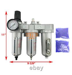 1/2 Heavy Duty Industrial Grade Filter Regulator Coalescing Dryer Sys Auto