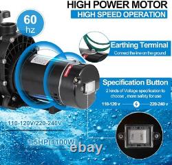 1.5HP Hayward Swimming Pool Pump Motor In/Above Ground with Strainer Filter Basket
