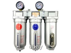 1 Super Duty Inline Compressed Air Filter Clean system 3 Stage Auto Drain