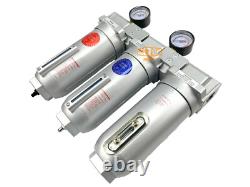 1 Super Duty Inline Compressed Air Filter Clean system 3 Stage Auto Drain