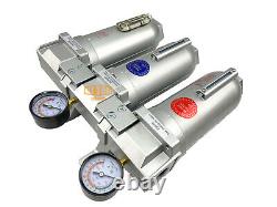 1 Super Duty Inline Compressed Air Filter Clean system 3 Stage Auto Drain