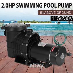 2.0HP Swimming Pool Pump Motor Strainer with Cord In/Above Ground Hi-Flo Hayward