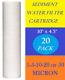 20 Pack 4.5 X 10 Sediment Cartridge Spun Polypropylene Water Filter