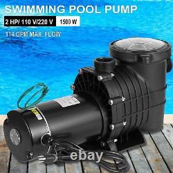 2HP Self-Priming Swimming Pool Pump Motor Strainer Filter Basket In/Above Ground