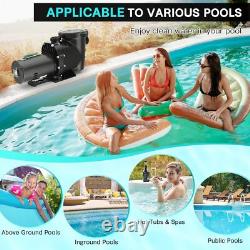 2HP Self-Priming Swimming Pool Pump Motor Strainer Filter Basket In/Above Ground