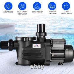 3.0 HP High Flow In/Above Ground Swimming Pool Pump with Strainer Filter Basket
