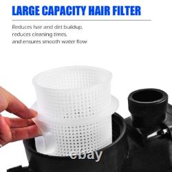 3.0 HP High Flow In/Above Ground Swimming Pool Pump with Strainer Filter Basket