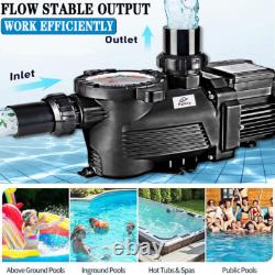 3.0 HP High Flow In/Above Ground Swimming Pool Pump with Strainer Filter Basket