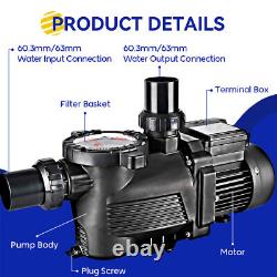 3.0 HP Super Pump For In-Ground Above Ground Pool Pump and Filter