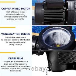 3.0 HP Super Pump For In-Ground Above Ground Pool Pump and Filter