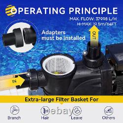 3.0 HP Super Pump For In-Ground Above Ground Pool Pump and Filter