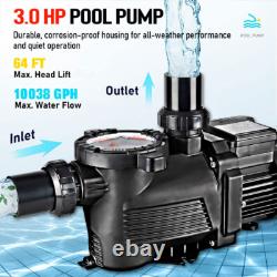 3.0 HP Super Pump For In-Ground Above Ground Pool Pump and Filter