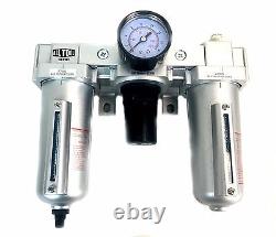 3/4 H/D COMBO PARTICULATE FILTER REGULATOR LUBRICATOR COMPRESSED AIR Auto Drain