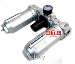 3/4 HEAVY DUTY HIGH FLOW Combo FILTER REGULATOR LUBRICATOR Clean Air Tools