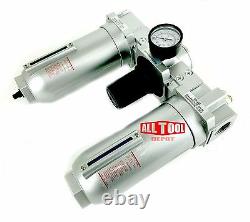 3/4 HEAVY DUTY HIGH FLOW Combo FILTER REGULATOR LUBRICATOR Clean Air Tools Auto