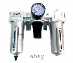3/4 NPT Compressed Air Preparation Filter/Regulator/Lubricator FRL Manual drain