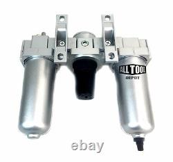 3/4 NPT Compressed Air Preparation Filter/Regulator/Lubricator FRL Manual drain