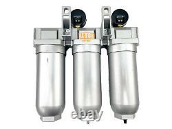 3/4 Super Duty Inline Compressed Air Filter Clean system 3 Stage Auto Drain