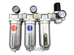 3/4 Super Duty Inline Compressed Air Filter Clean system 4 Stage Manual Drain