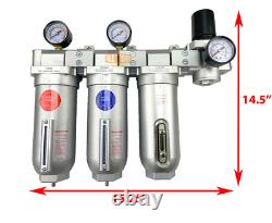 3/4 Super Duty Inline Compressed Air Filter Clean system 4 Stage Manual Drain