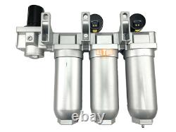 3/4 Super Duty Inline Compressed Air Filter Clean system 4 Stage Manual Drain