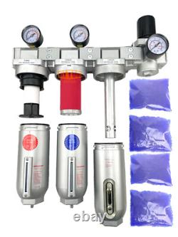 3/4 Super Duty Inline Compressed Air Filter Clean system 4 Stage Manual Drain