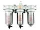 3/8 Mid Flow Inline Compressed Air Filter Clean System 3 Stage Manual Drain