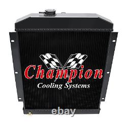 3 Row Aluminum Champion Black Finish Radiator for 1947 1954 Chevrolet Truck