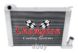 3 Row Aluminum Champion Radiator for 1963 1972 Chevrolet Corvette V8 Engine