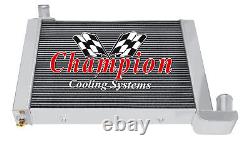 3 Row Aluminum Champion Radiator for 1963 1972 Chevrolet Corvette V8 Engine