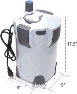 3-Stage External Canister Filter with 9-Watt UV Sterilizer for Aqu
