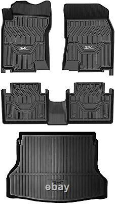 3W Floor Mats & Cargo Liner for Nissan Rogue 2014-20- All Weather TPE Protection