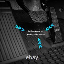 3W Heavy Duty All-Weather Floor Mats Set For 2021-2023 Toyota Sienna 8 Seat TPE