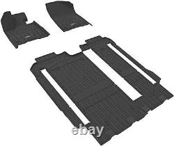 3W Heavy Duty All-Weather Floor Mats Set For 2021-2023 Toyota Sienna 8 Seat TPE