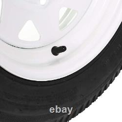 4.80-12 Bias Trailer Tire with 12 Wheel 5 on 4-1/2 Load Range C, Set of 2