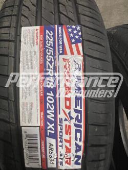 4 New American Roadstar Sport AS Tires 225/55R18 102V SL BSW 225 55 18 2255518