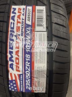 4 New American Roadstar Sport AS Tires 235/50R18 101W SL BSW 235 50 18 2355018