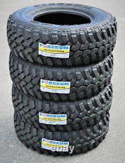 4 New Forceum M/T 08 LT 235/75R15 Load C 6 Ply MT Mud Tires