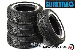 4 New Suretrac Power Touring 235/75R15 105S 1.5 WHITE WALL All Season Tires