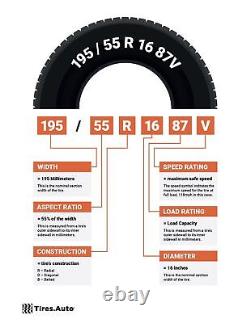 4 New Tornel Classic P215/75R15 2157515 215 75 15 All Season White Wall Tire