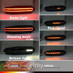 4-in1 Sequential LED Rear Fog Brake Light Turn Signal Lamp For 03-09 Nissan 350Z