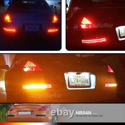 4-in1 Sequential LED Rear Fog Brake Light Turn Signal Lamp For 03-09 Nissan 350Z