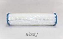 50 Pack Pleated Sediment Cartridge 2.5 x 10 Water Filter Protective Net