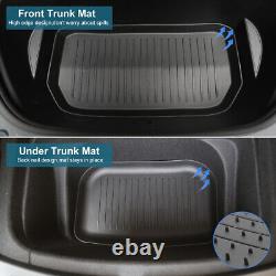 6PCS All Weather Cargo Liner Mat Floor Mats Set Fits For 2020-2023 Tesla Model Y