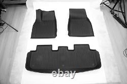 6PCS All Weather Cargo Liner Mat Floor Mats Set Fits For 2020-2023 Tesla Model Y