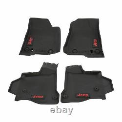 82216629AB Mopar OEM Jeep Gladiator JT Black All-Weather Rubber Slush Mat