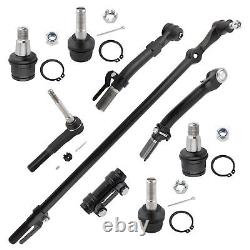 9PCS 4WD Ball Joint Tie Rod Drag Link Kit For Ford F-250 F-350 Super Duty 4x4