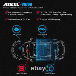 ANCEL VD700 All System Oil ABS SRS DPF Auto OBD2 Scanner Code Reader Diagnostic