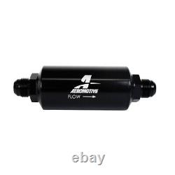 Aeromotive Fuel Filter 12389 All Fuels 100mic Stainless Steel, Black -10AN male